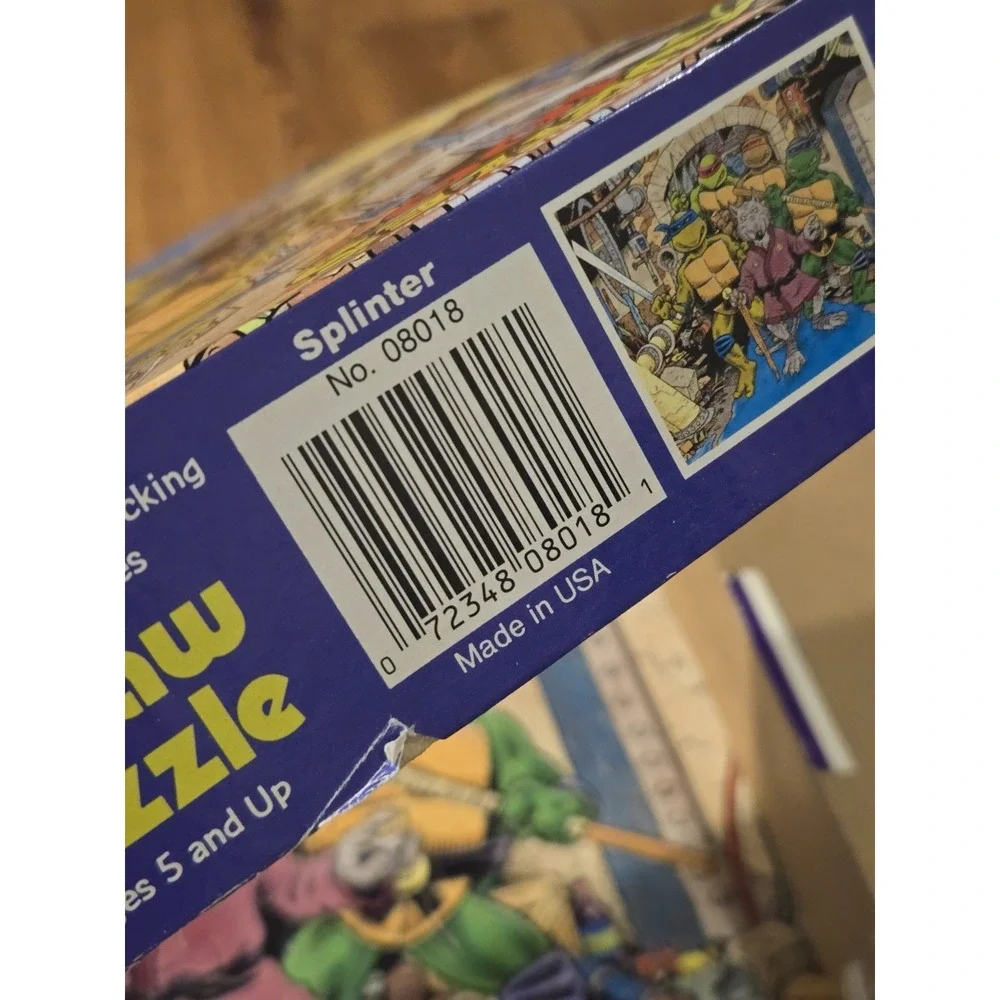 Vintage TMNT Splinter Puzzle Complete 100 Pc 1987 Mirage Studios Teenage Mutant